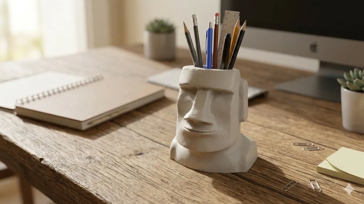 Moai Pen Holder